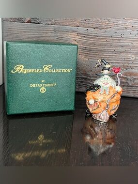 Department 56 Bejeweled Collection Witch-themed Design Trinket Box